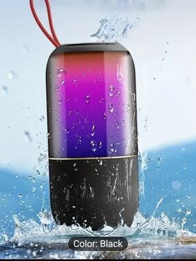 Portable Waterproof Bluetooth Speaker - Black